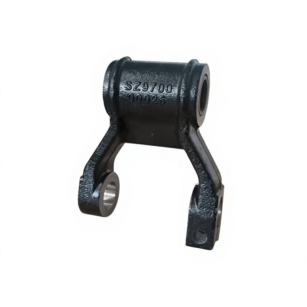 Shacman X3000 فرنٹ اسپرنگ شیکل بریکٹ اسمبلی SZ970000026